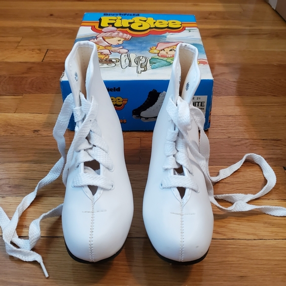 Brookfield Firstee Kids Ice Skates‎ with Two Blade Runners White Size 13J - Picture 3 of 10